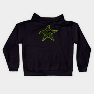 Starfish (green/black) Kids Hoodie